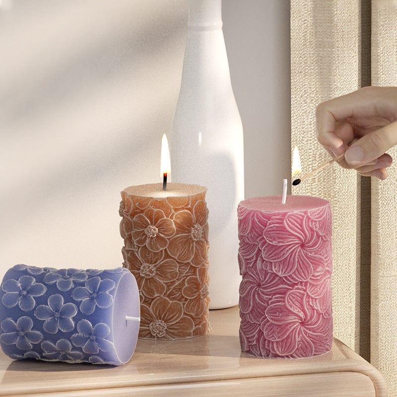 My Store Silicon Mould 3D Windmill Column Pillar Candle Mould