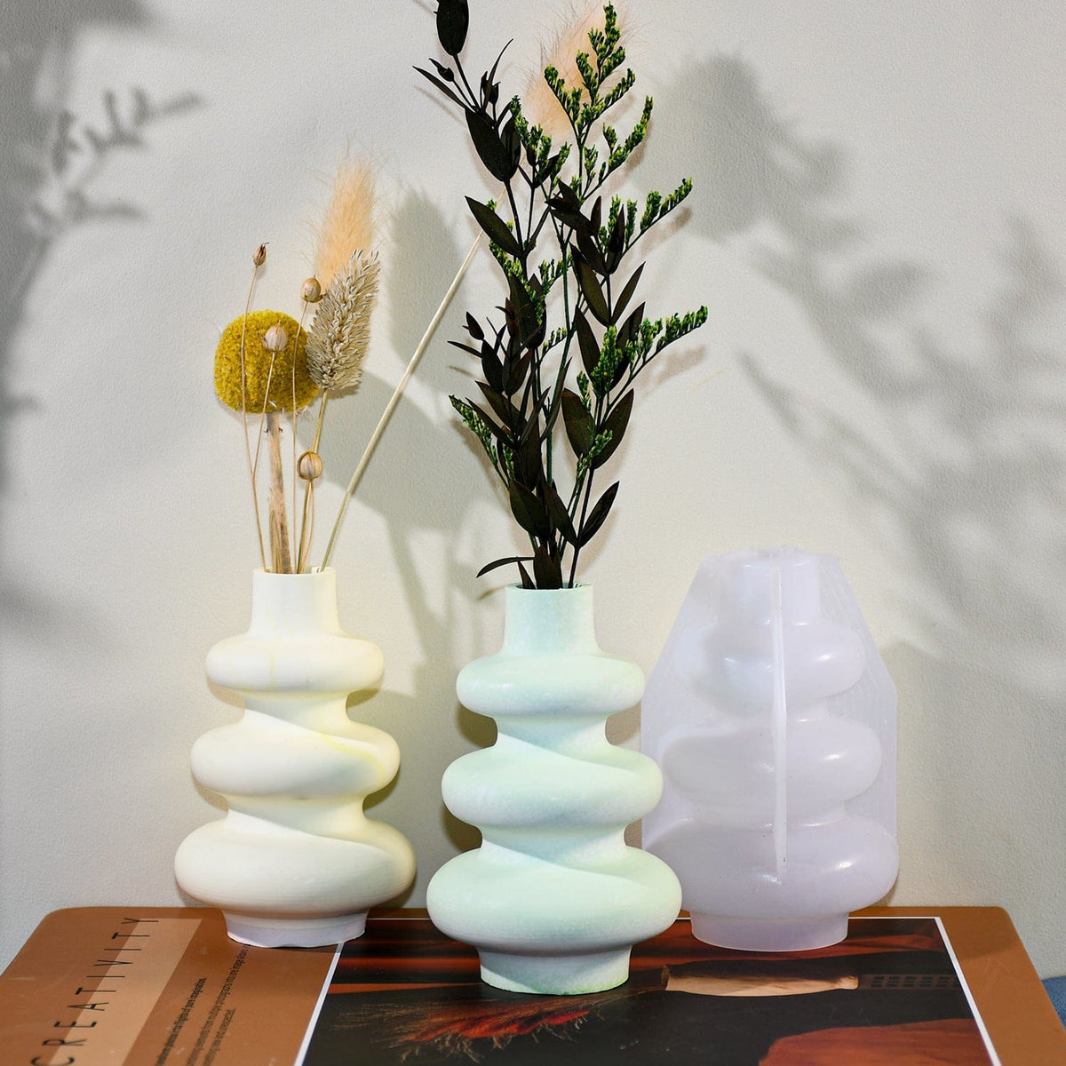 My Store Silicon Mould Earthly Edges Premium Vases Mould