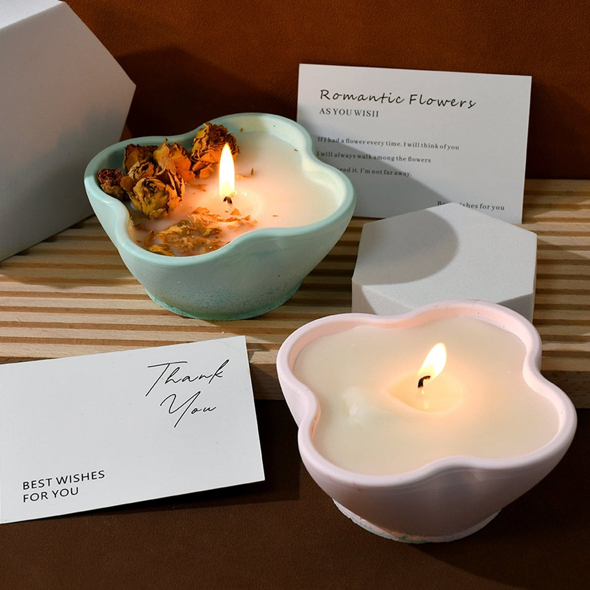 Petal Shape Candle Bowl Mould SM0848