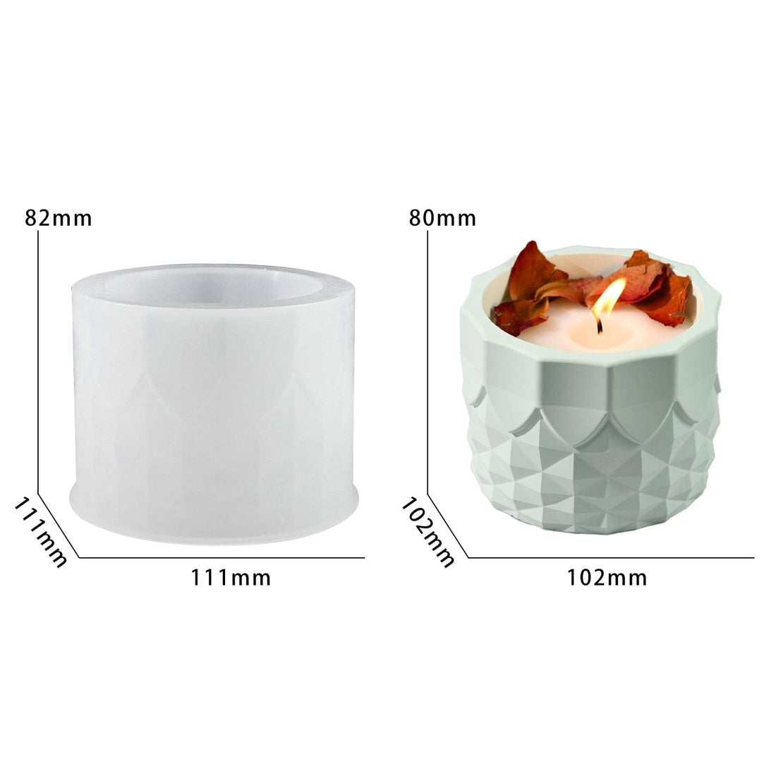 My Store Silicon Mould Supoion Round Shaped Candle mould