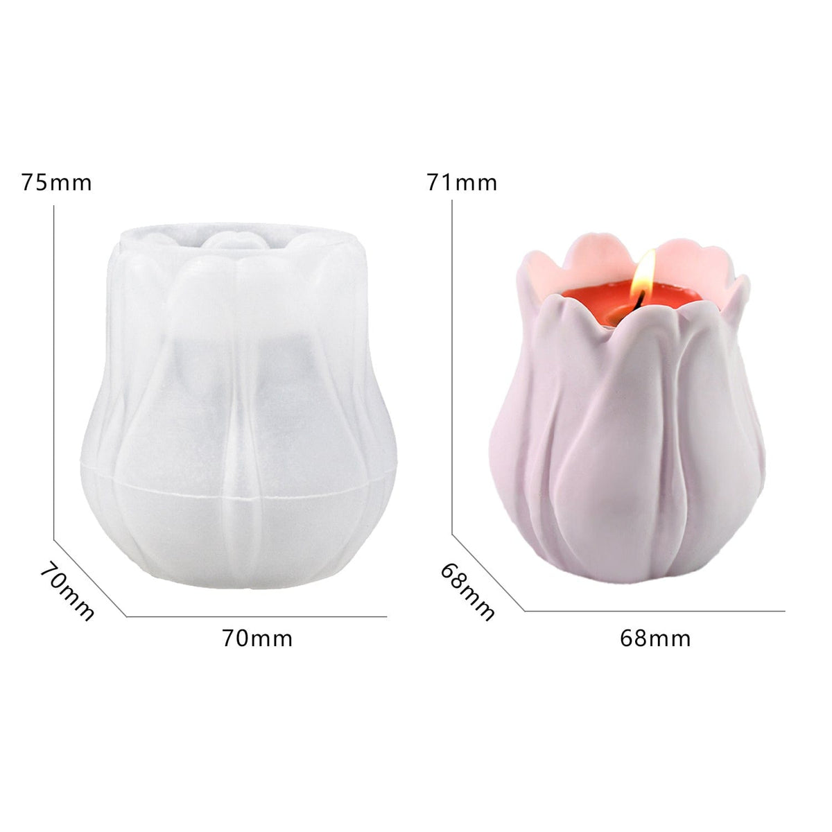 My Store Silicon Mould Tulip Corolla Mould