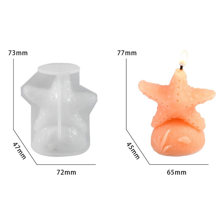 My Store Silicon Mould Starfish Candle Mould