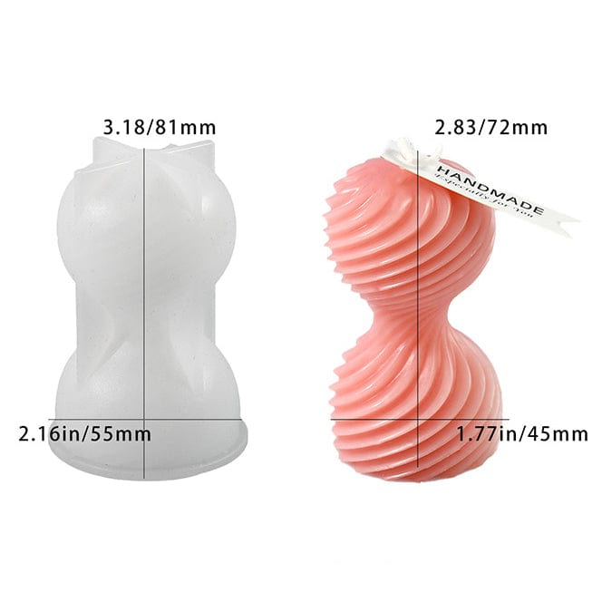 My Store Silicon Mould Spherical Spiral Candle Mould