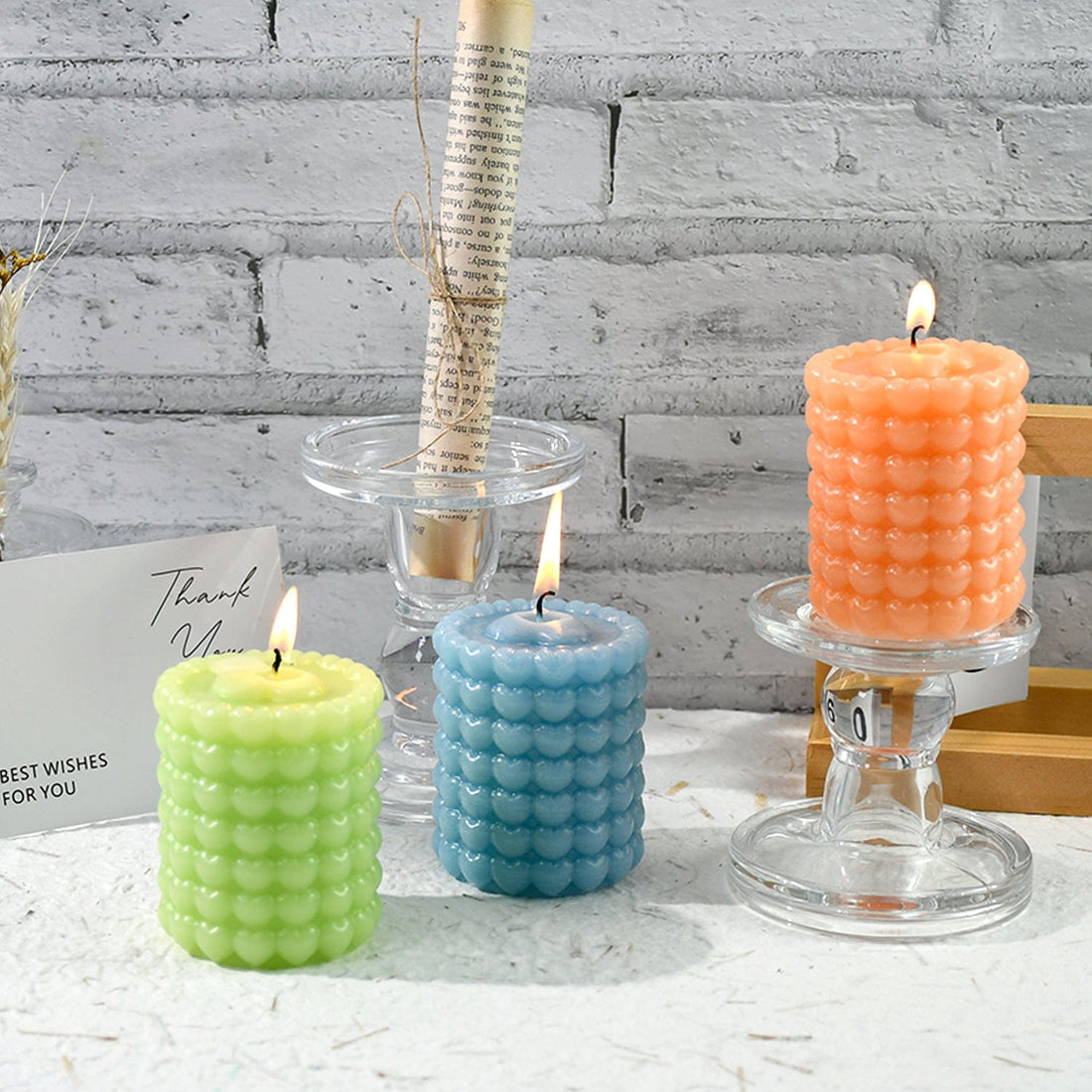 Small Love Cylinder Candle Mould SM0871