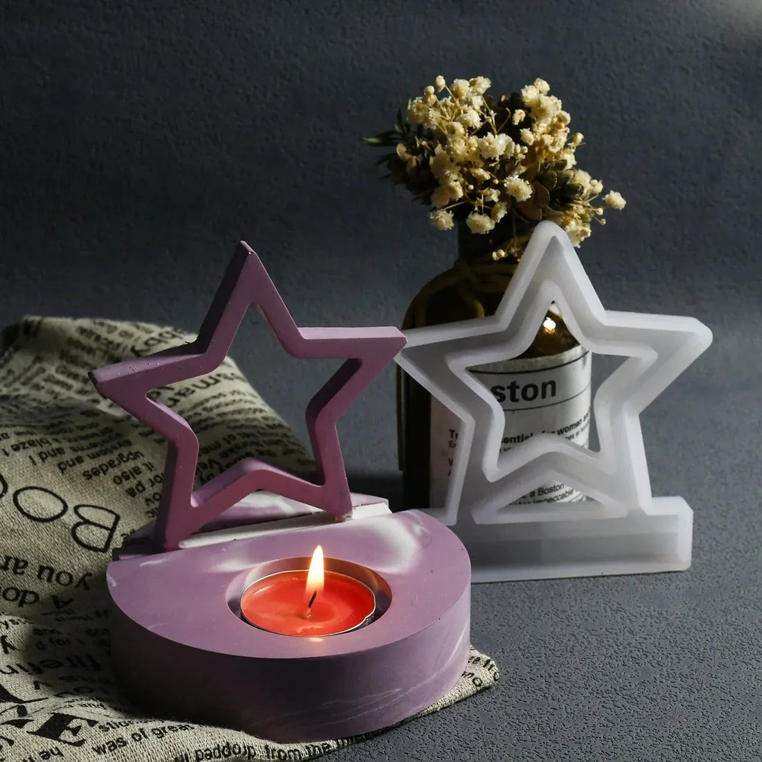 Round Base Tea-Light Holder Mould SM0885
