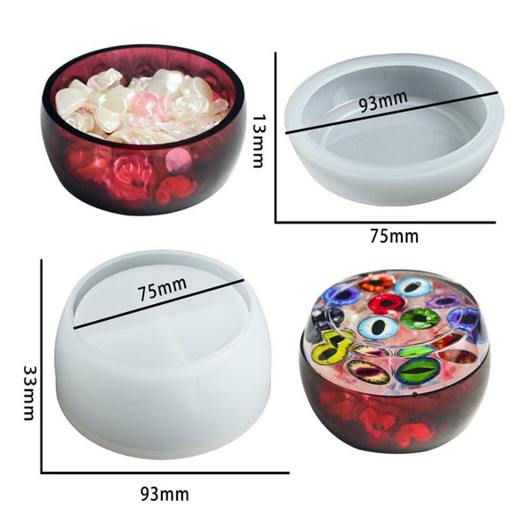 Round Storage Box With led Mould SM0886