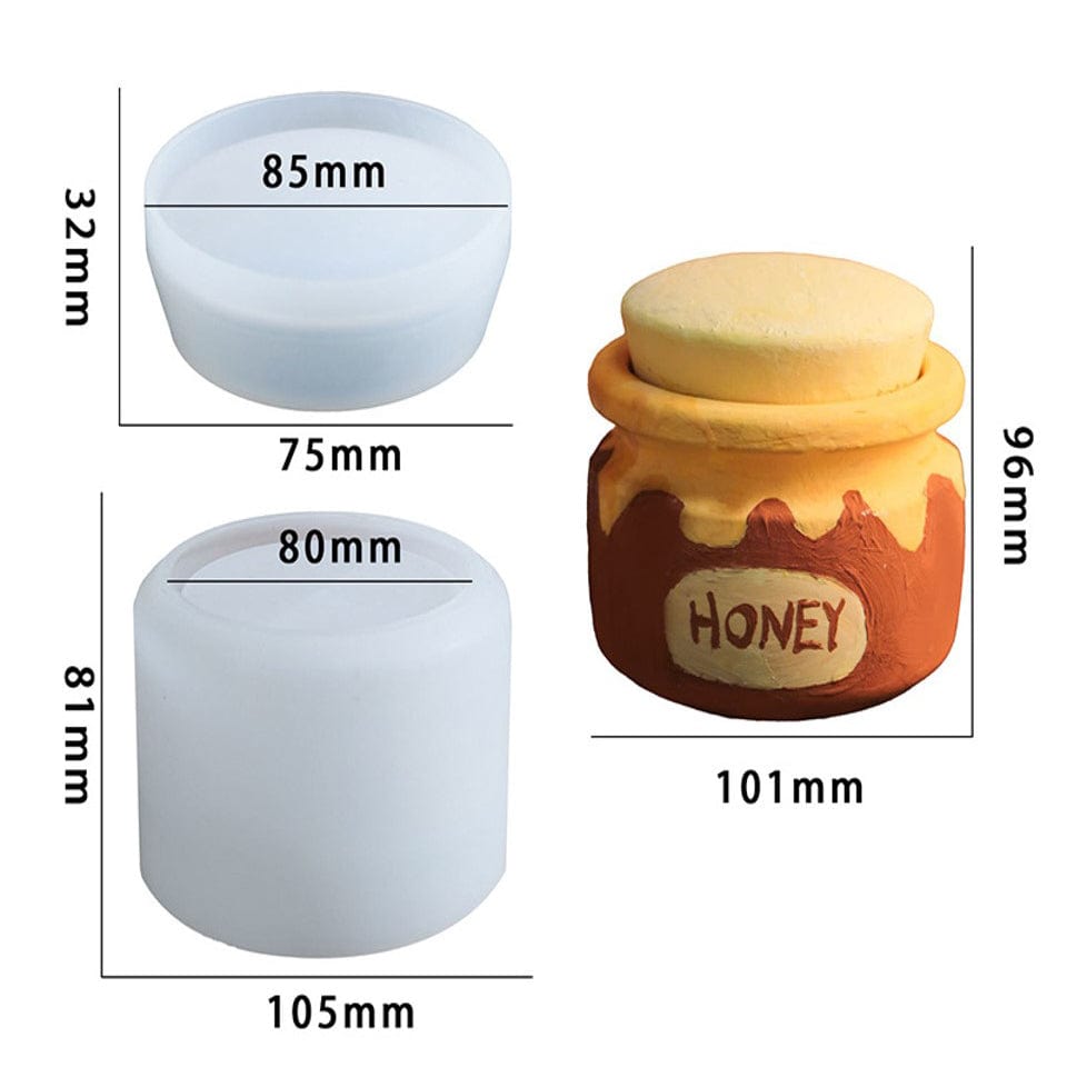 My Store Silicon Mould Honey Jar Storage Box Mould