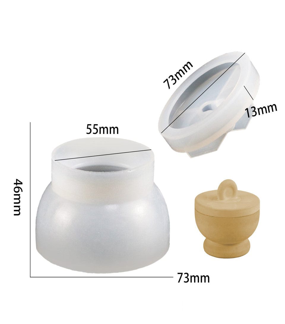 My Store Silicon Mould Round Bowl Storage With Led Mould