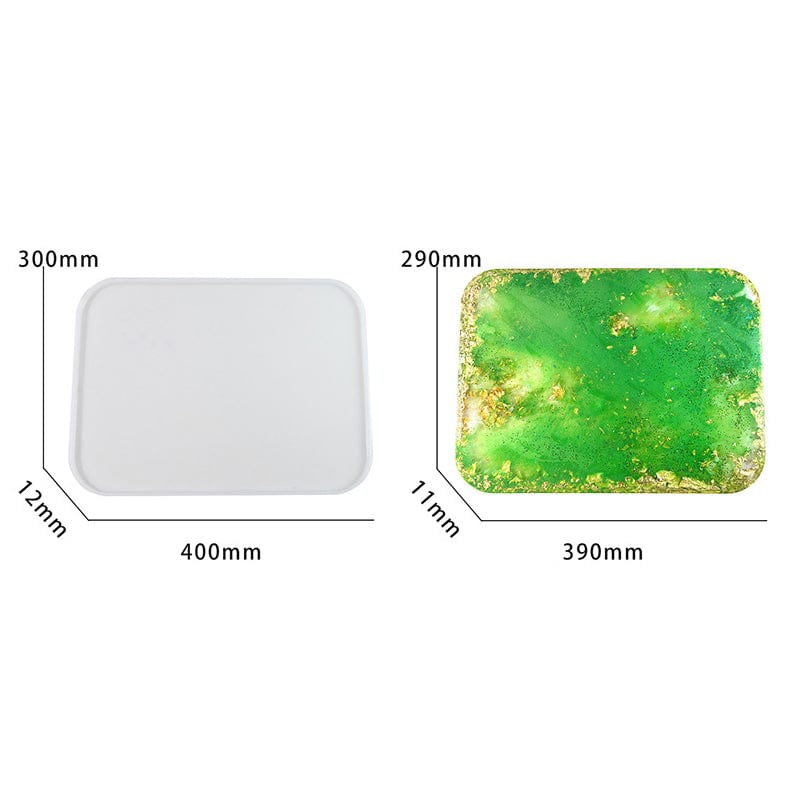 My Store Silicon Mould Large Rectangle Corner Curve Mould