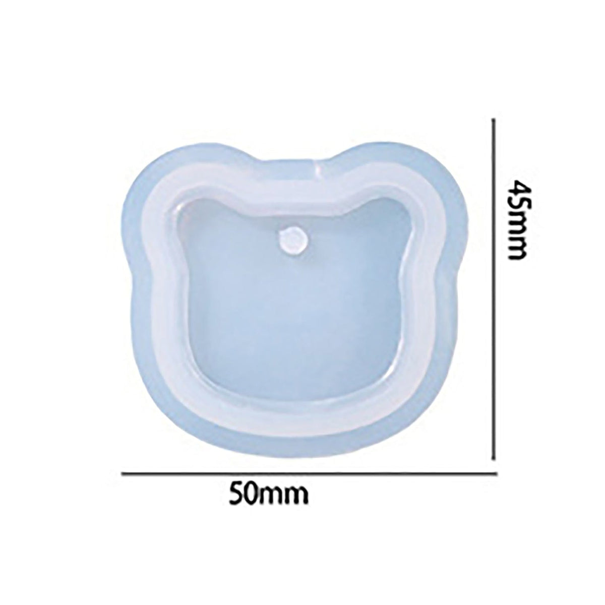 My Store Silicon Mould Bear Face Shape Keychain & Pendant Mould