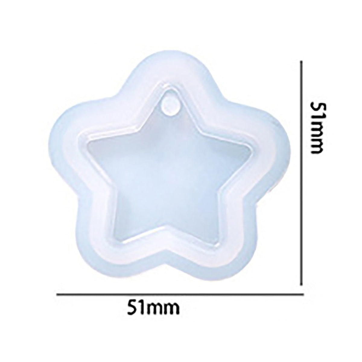 My Store Silicon Mould Star Keychain & Pendant Mould
