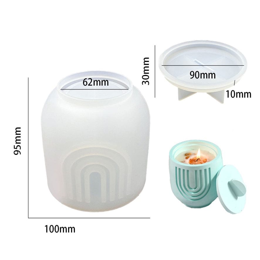 My Store Silicon Mould Stripe Storage Box Mould