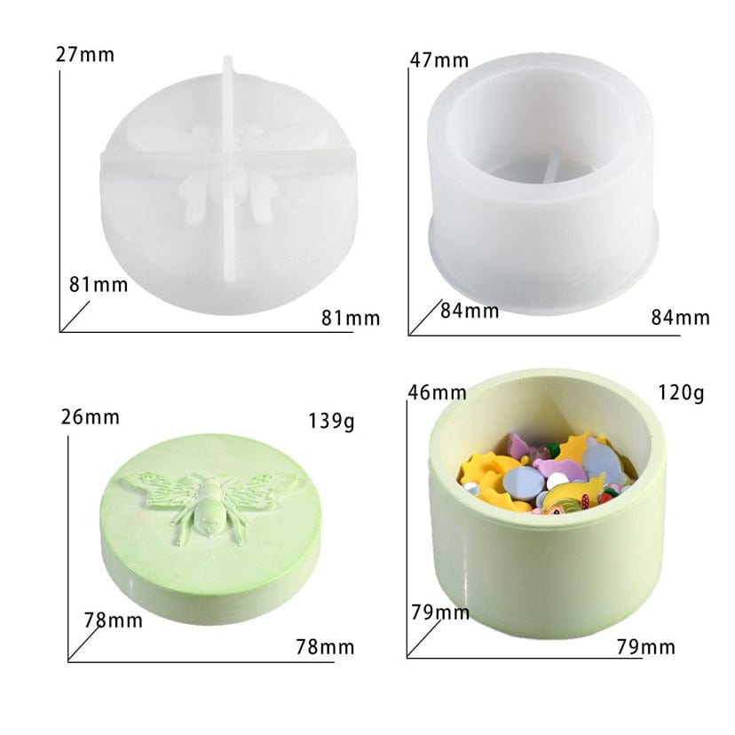 My Store Silicon Mould Honey Bee Jar Resin Mould