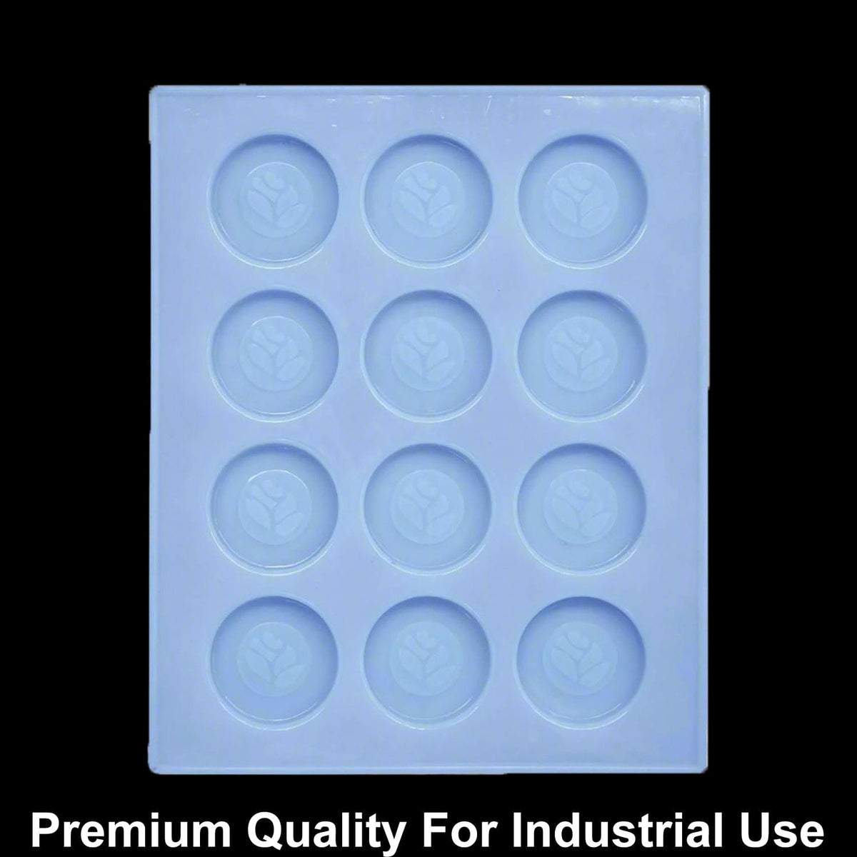12 Cavity Round Designer 15gms silicon soap mould SM1010