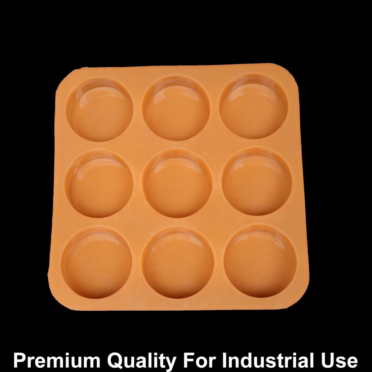 9 Cavity Round 125gms silicon soap mould SM1030