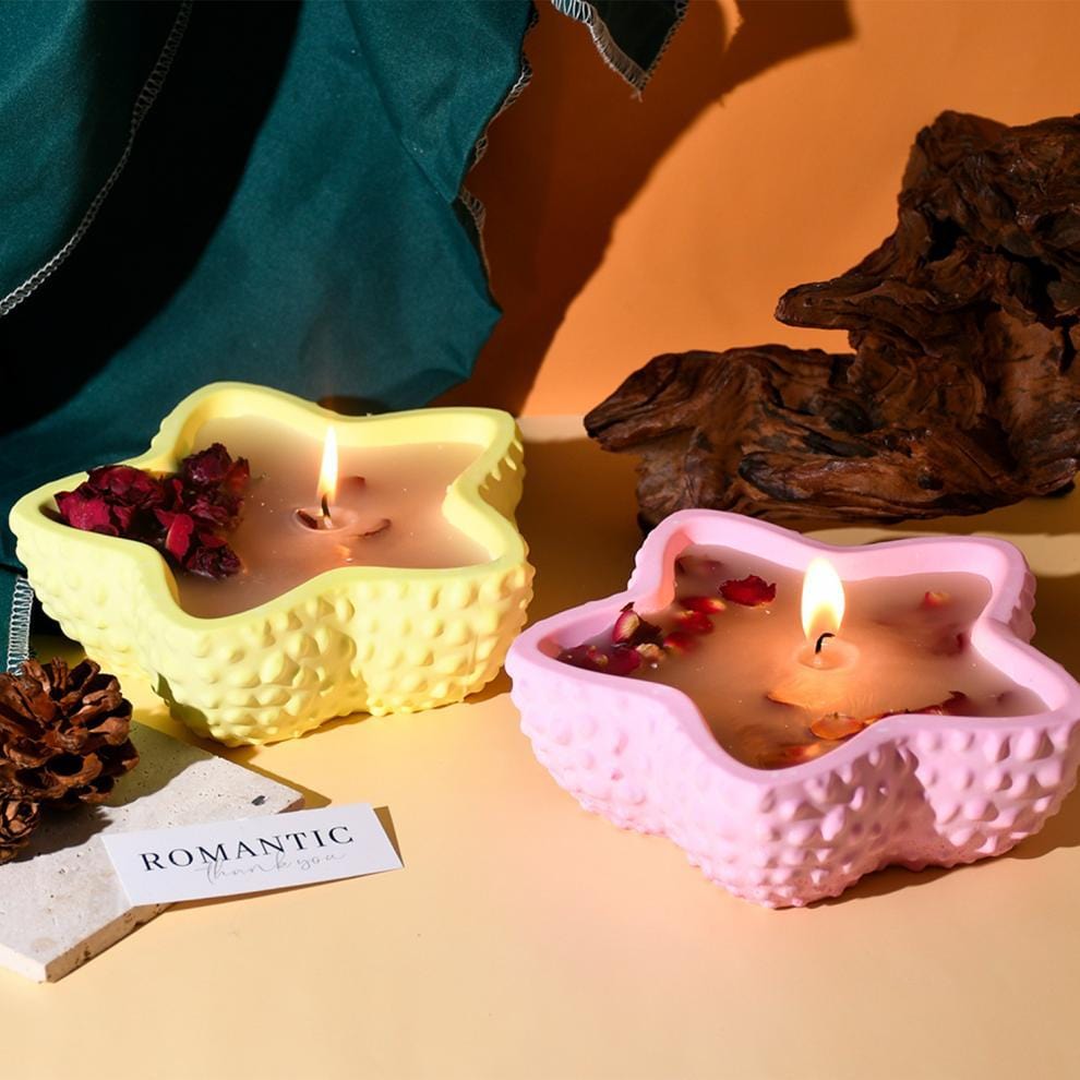 My Store Silicon Mould Starfish Textured Candle Bowl Mold