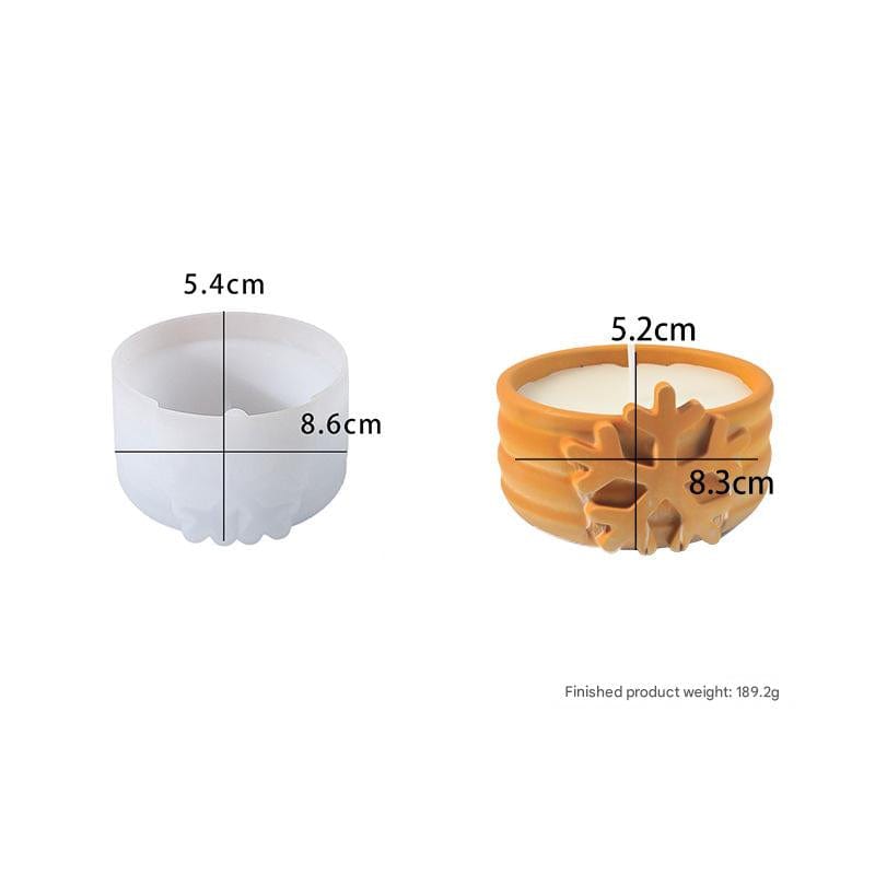 My Store Silicon Mould Christmas Snowflake Storage Box Mould