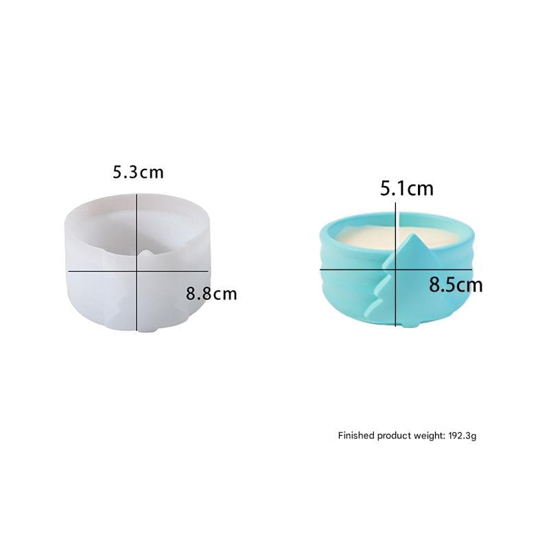 My Store Silicon Mould Christmas T-light and candle base Mould