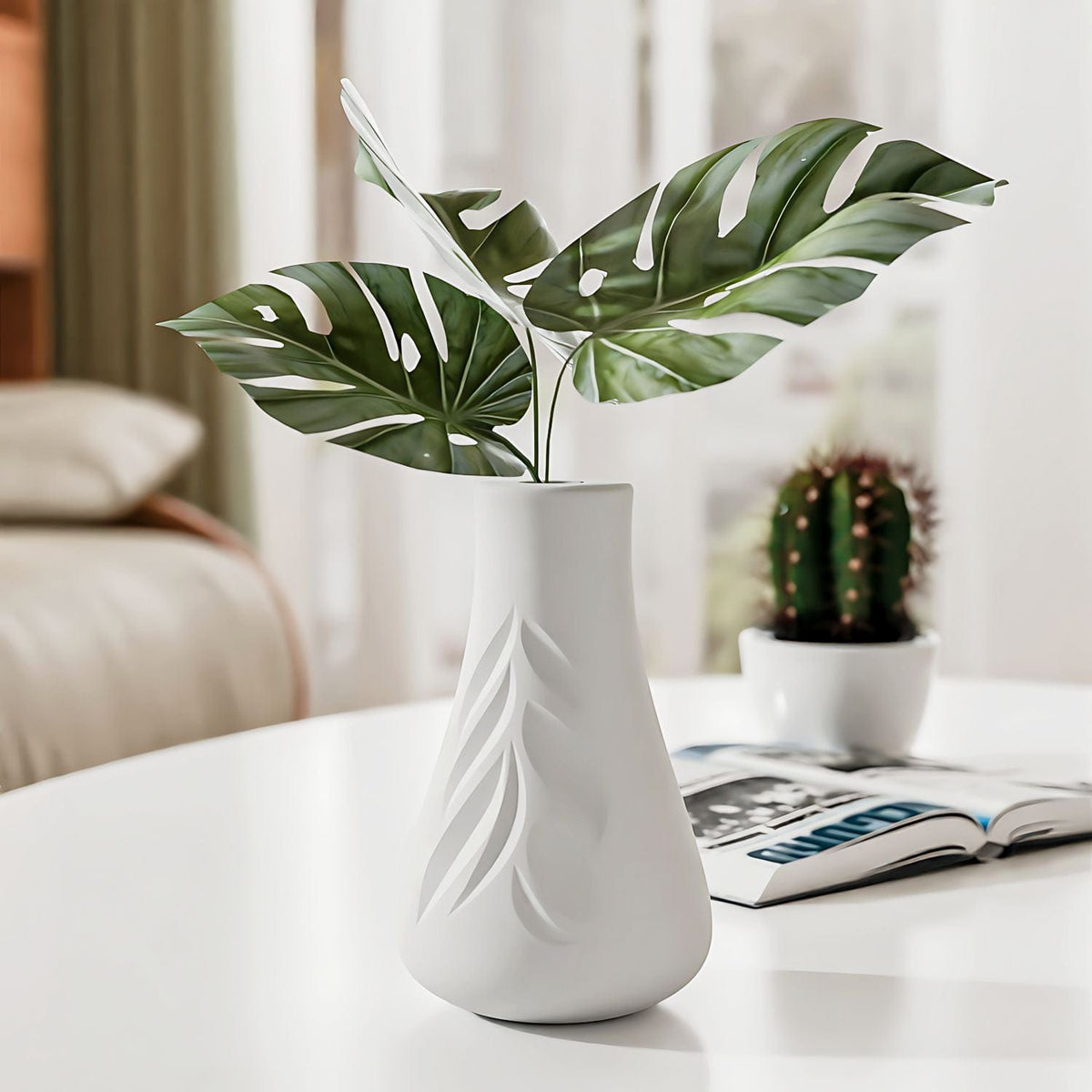 My Store Silicon Mould Leaf Vase Mould