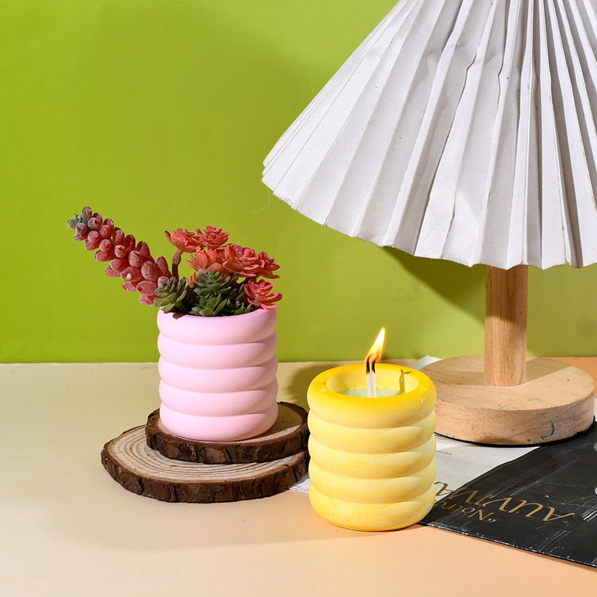 My Store Silicon Mould Coiled Candles and Planters Mould