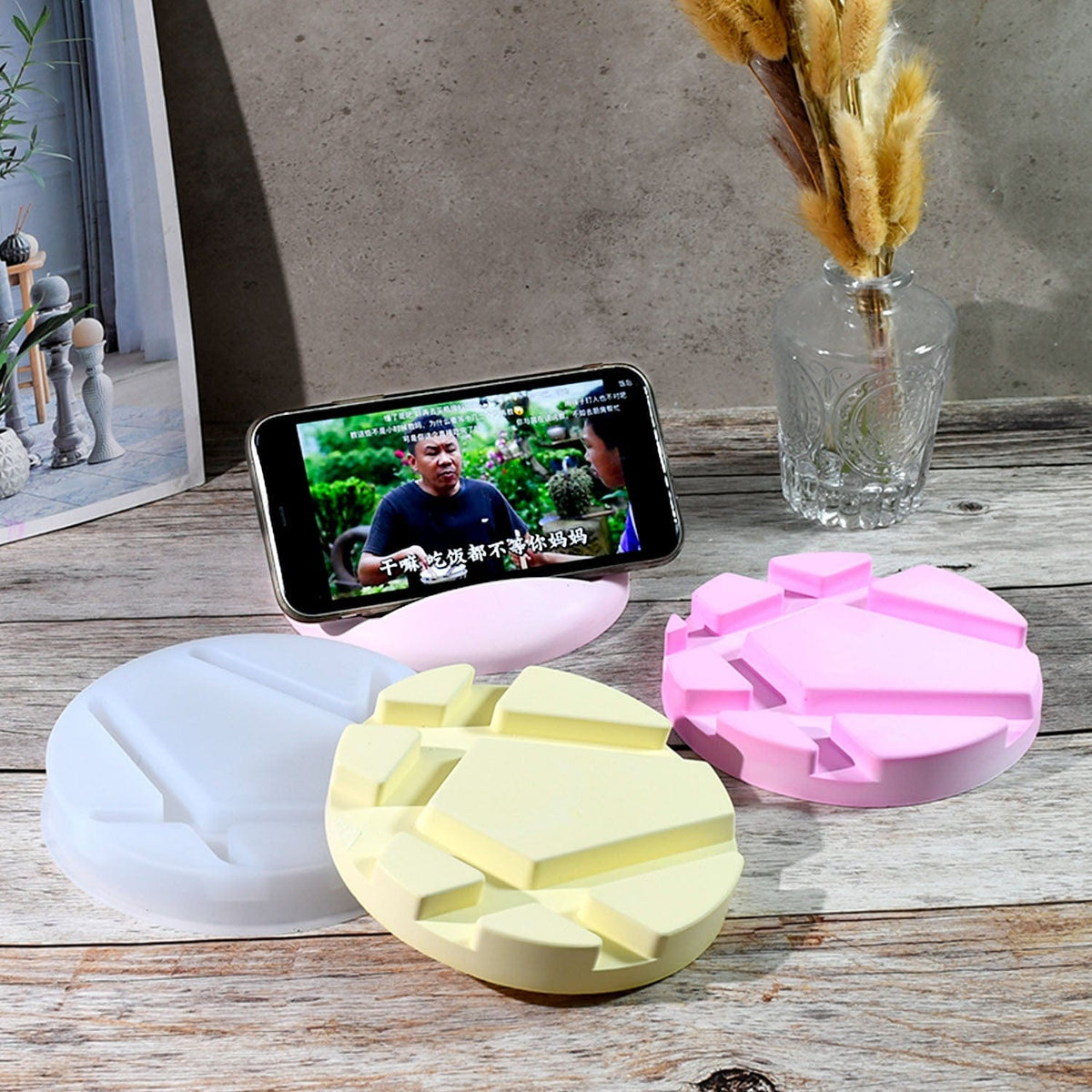 My Store Silicon Mould Round Phone Holder Mould