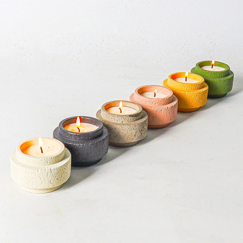 My Store Silicon Mould Cement Cylindrical Candle Cup Mould