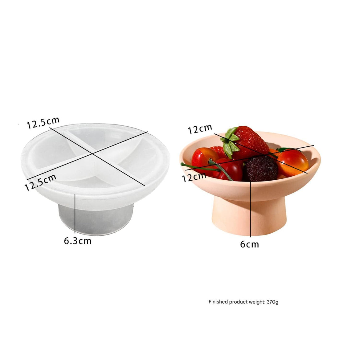 My Store Silicon Mould High Foot Bowl Mould
