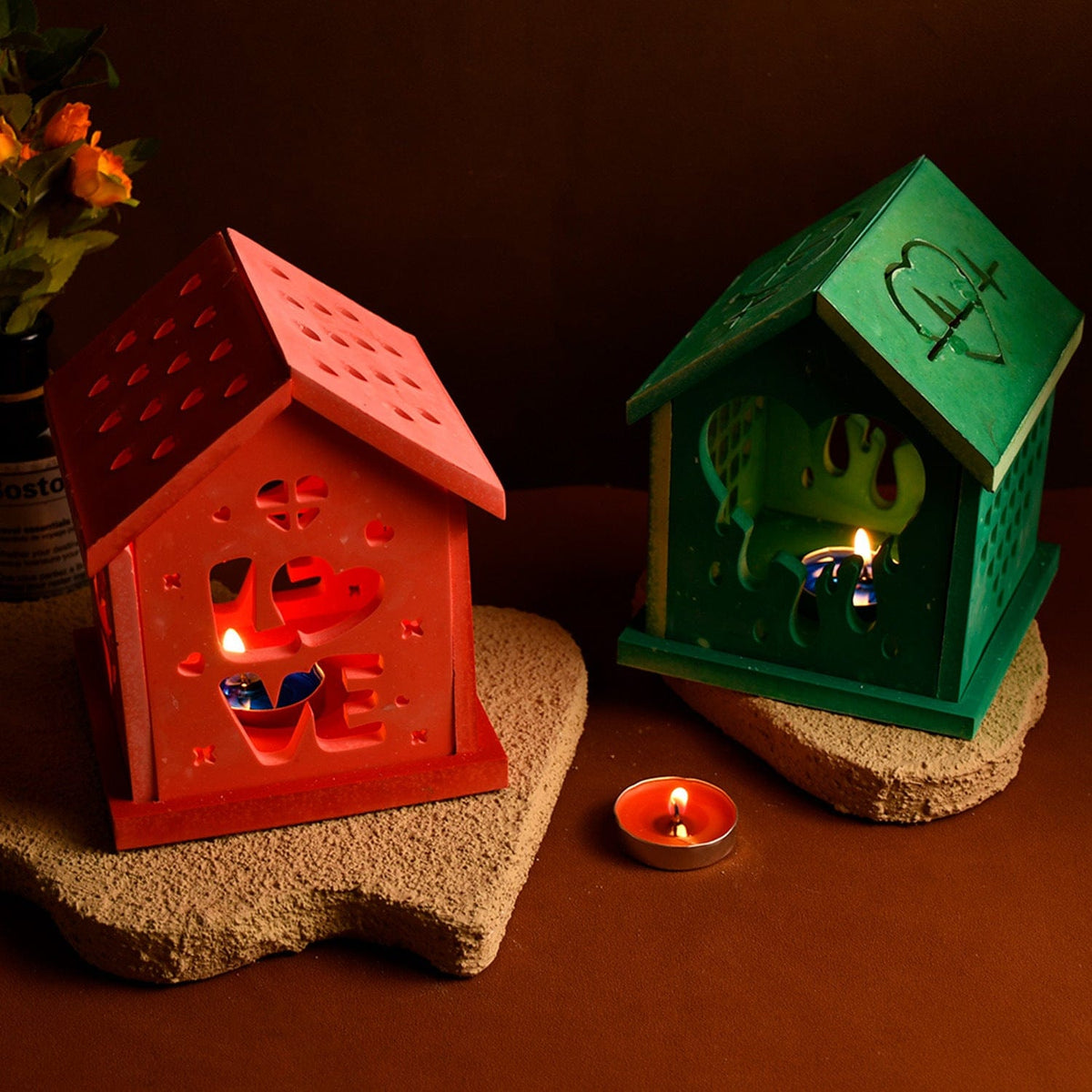 My Store Silicon Mould 3D House Home Candlestick Mould