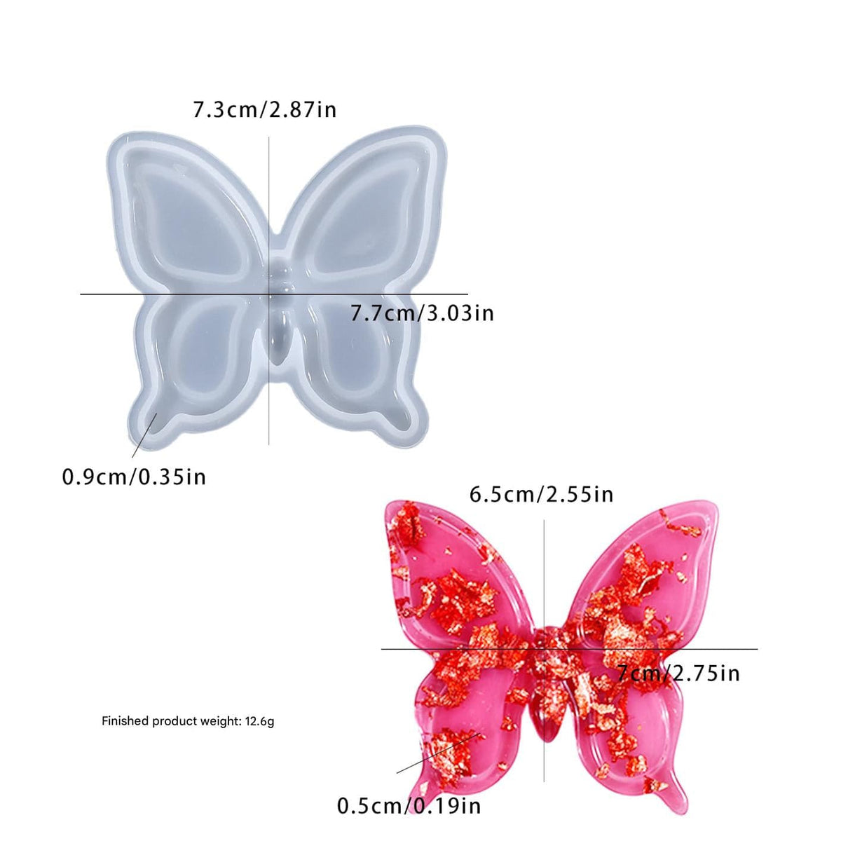 My Store Silicon Mould Butterfly Ornaments Mould