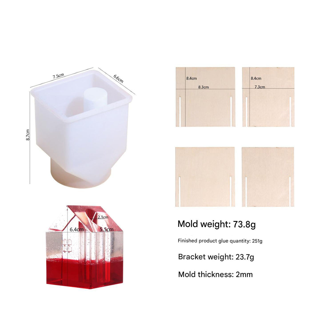 My Store Silicon Mould House Vase Mould