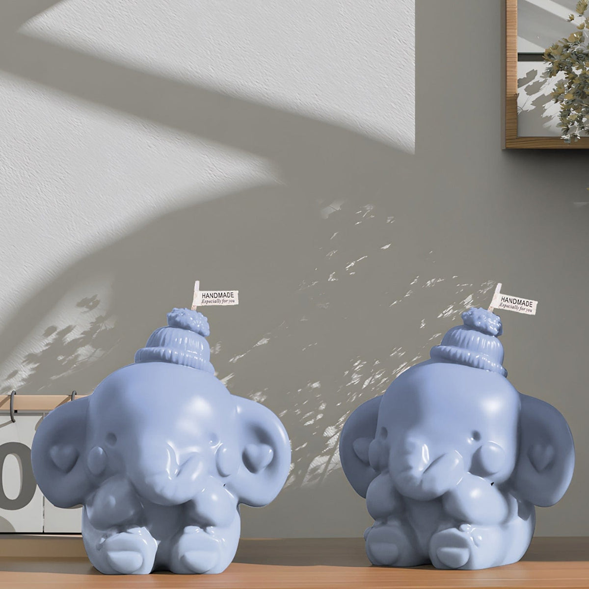 My Store Silicon Mould 3D Cute Elephant Candle Mould