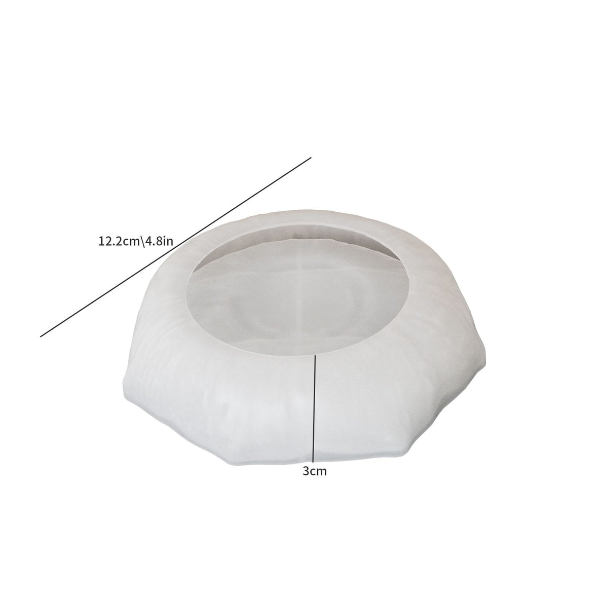 Textured Round Decorative Pot Silicone Mould for Resin & Concrecast Art SM1313