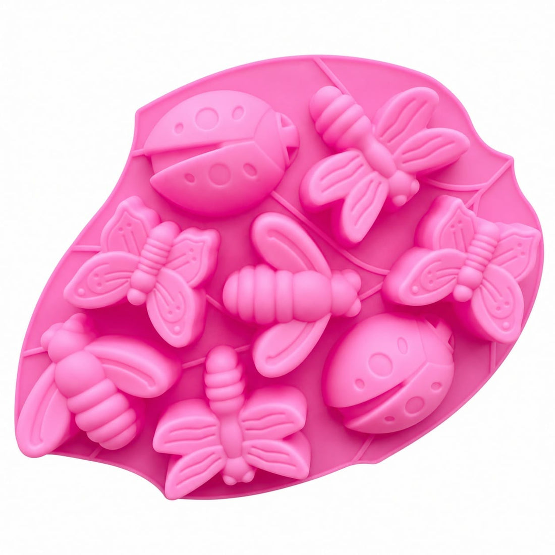 8-Cavity Insect Silicone Mould for Concrecast Art – 28 × 21 CM | Approx. 3 CM Deep SM1497