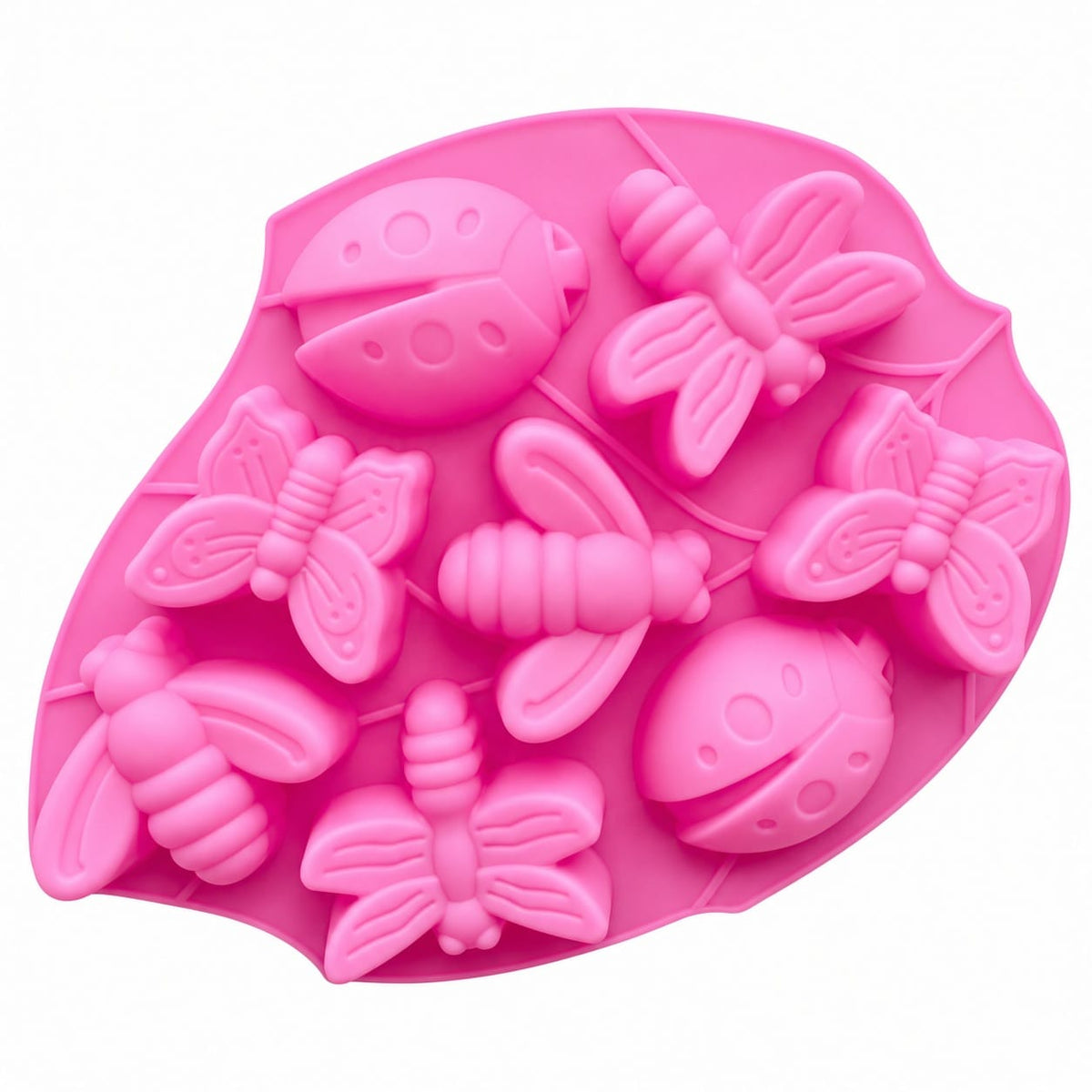 8-Cavity Insect Silicone Mould for Concrecast Art – 28 × 21 CM | Approx. 3 CM Deep SM1497