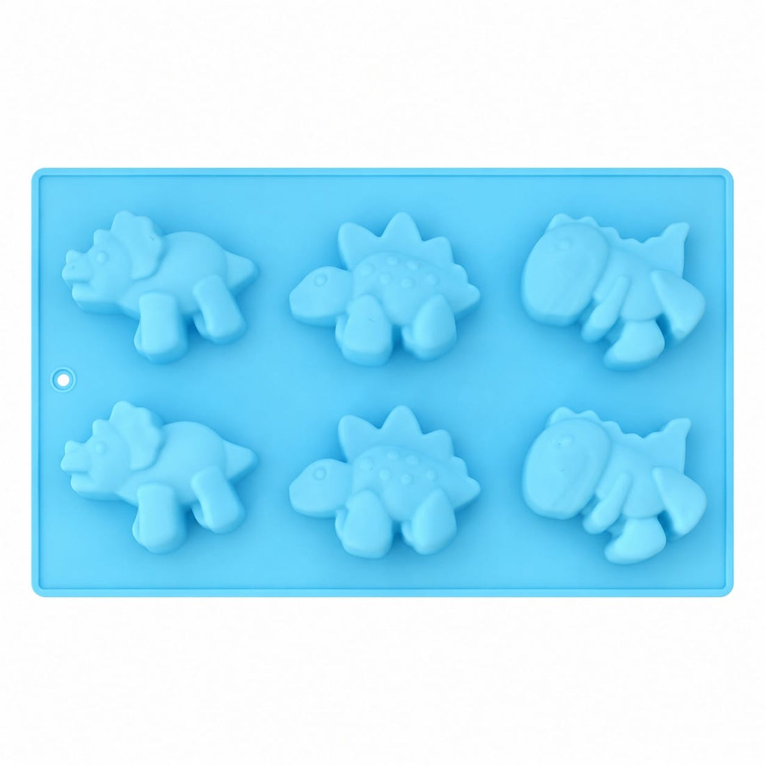 6-Cavity Dinosaur Silicone Mould – 27.2 × 16.5 CM | Assorted Dinosaur Designs SM1498