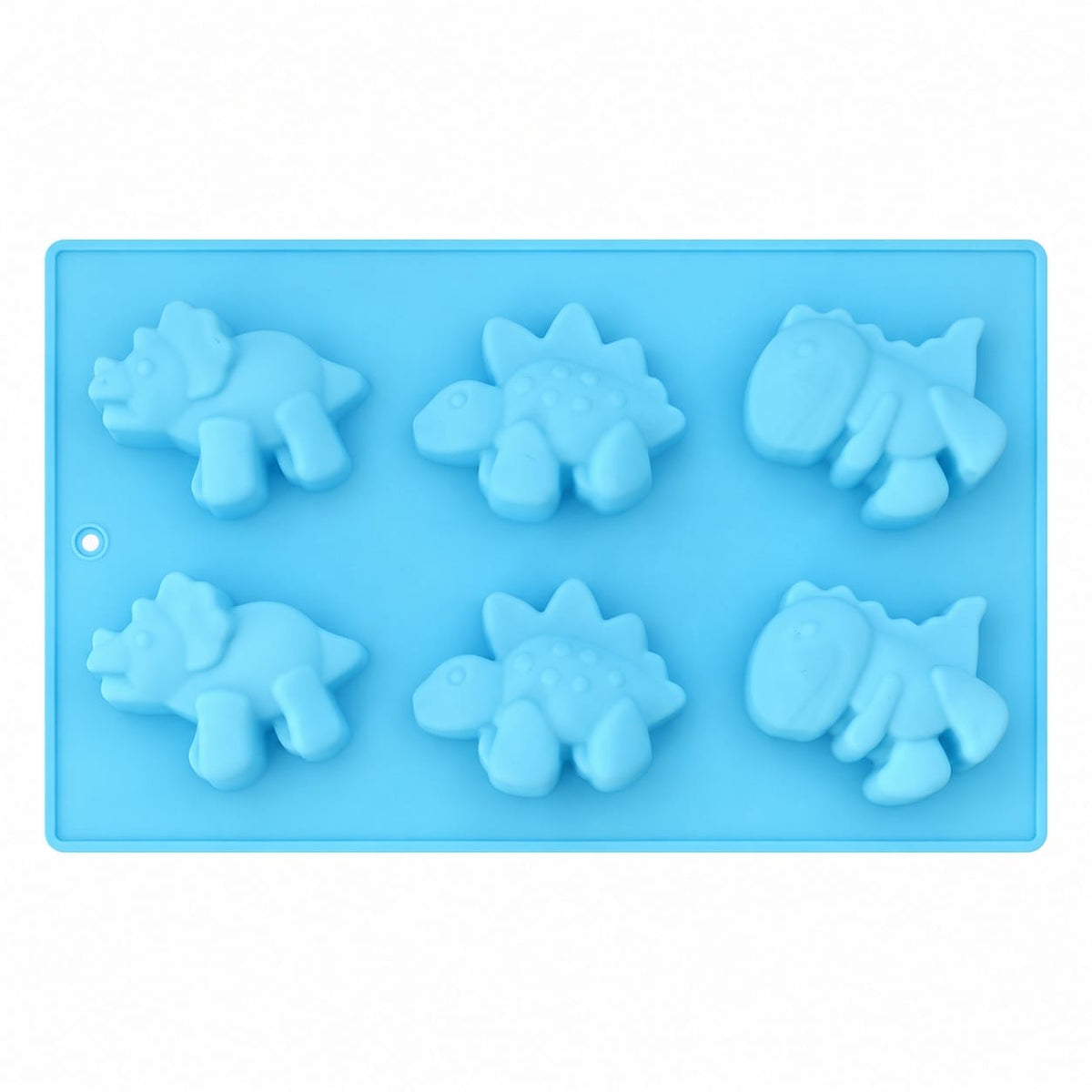 6-Cavity Dinosaur Silicone Mould – 27.2 × 16.5 CM | Assorted Dinosaur Designs SM1498