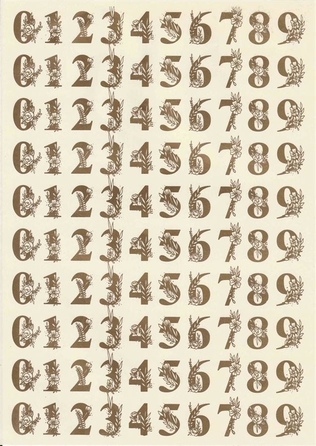 Printed Sticker D44 ST044