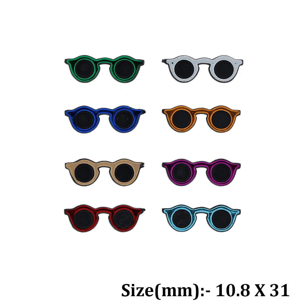 Crafteria 10.8 x 31mm Mix Colour Gandhi Chasma