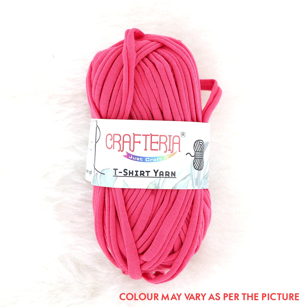 Crafteria Pink Dark T-SHIRT YARN