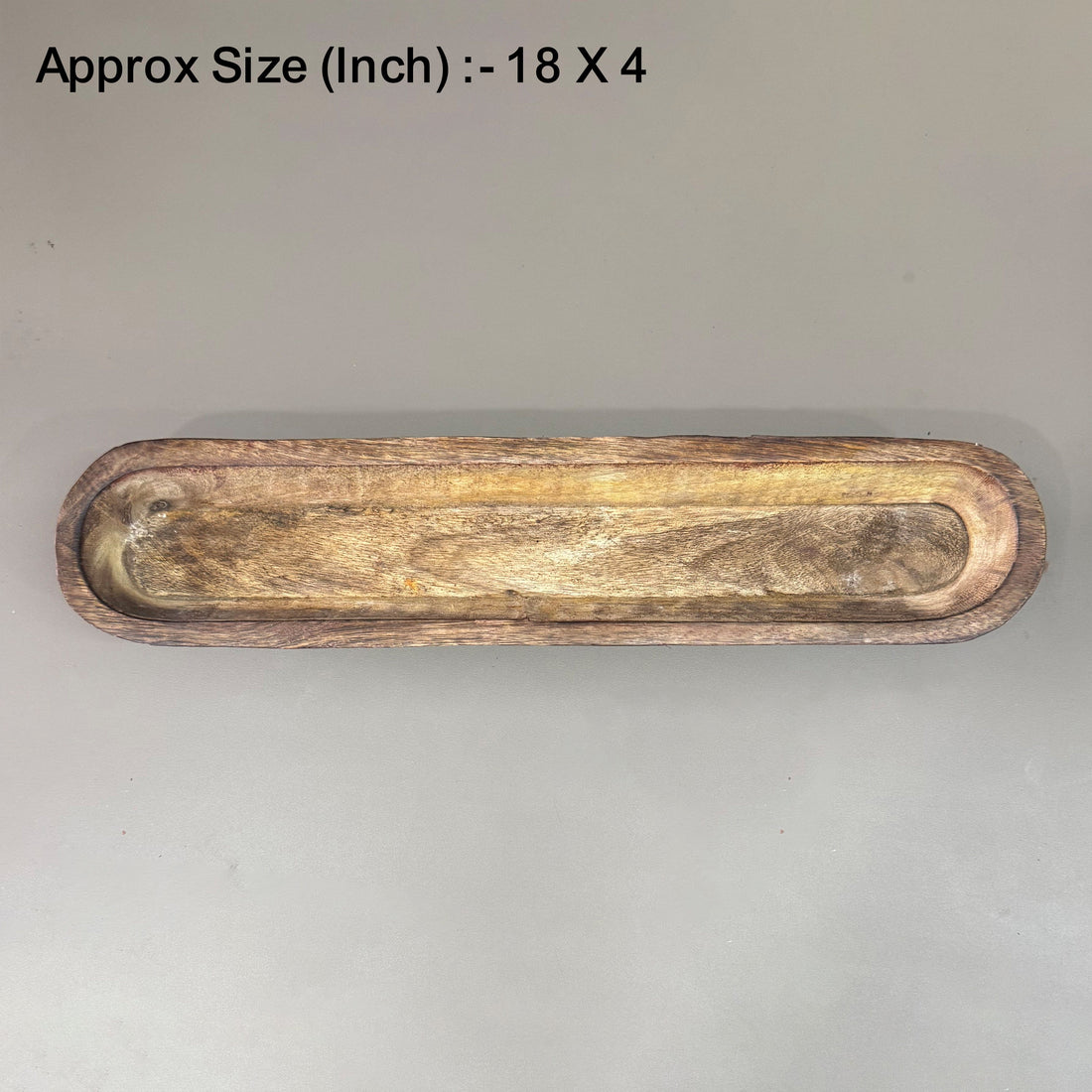 Crafteria 18 X 4 Wooden Candle Oval Boat Bowl