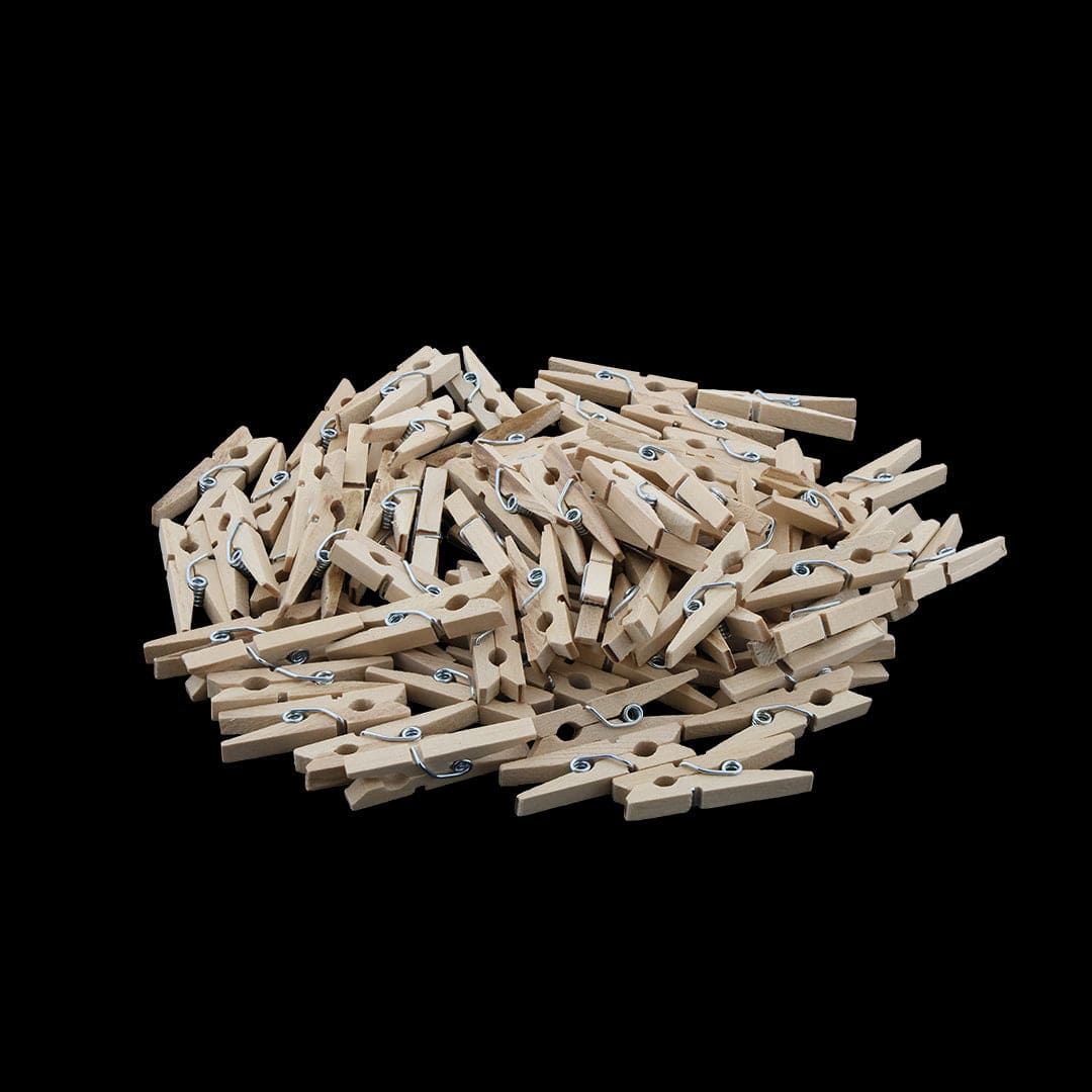 2.5Cm Natural Wooden Clip (approx 500pcs) WC001