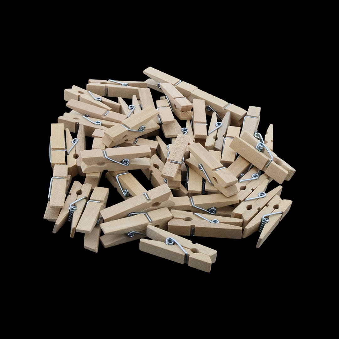 3.5Cm Natural Wooden Clip (approx 500pcs) WC003