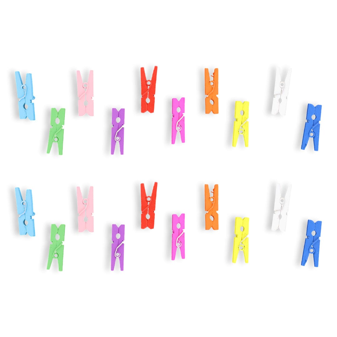 3Cm Multi Colour Wooden Clip (approx 500pcs) WC006
