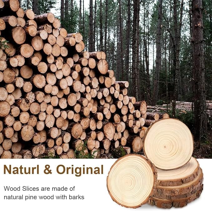 Natural Wooden Coaster (5-6 X 0.5) WS002