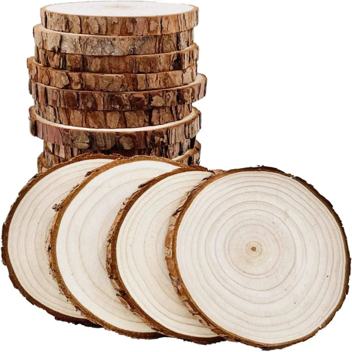 Natural Wooden Coaster (7-8 X 0.5) WS003