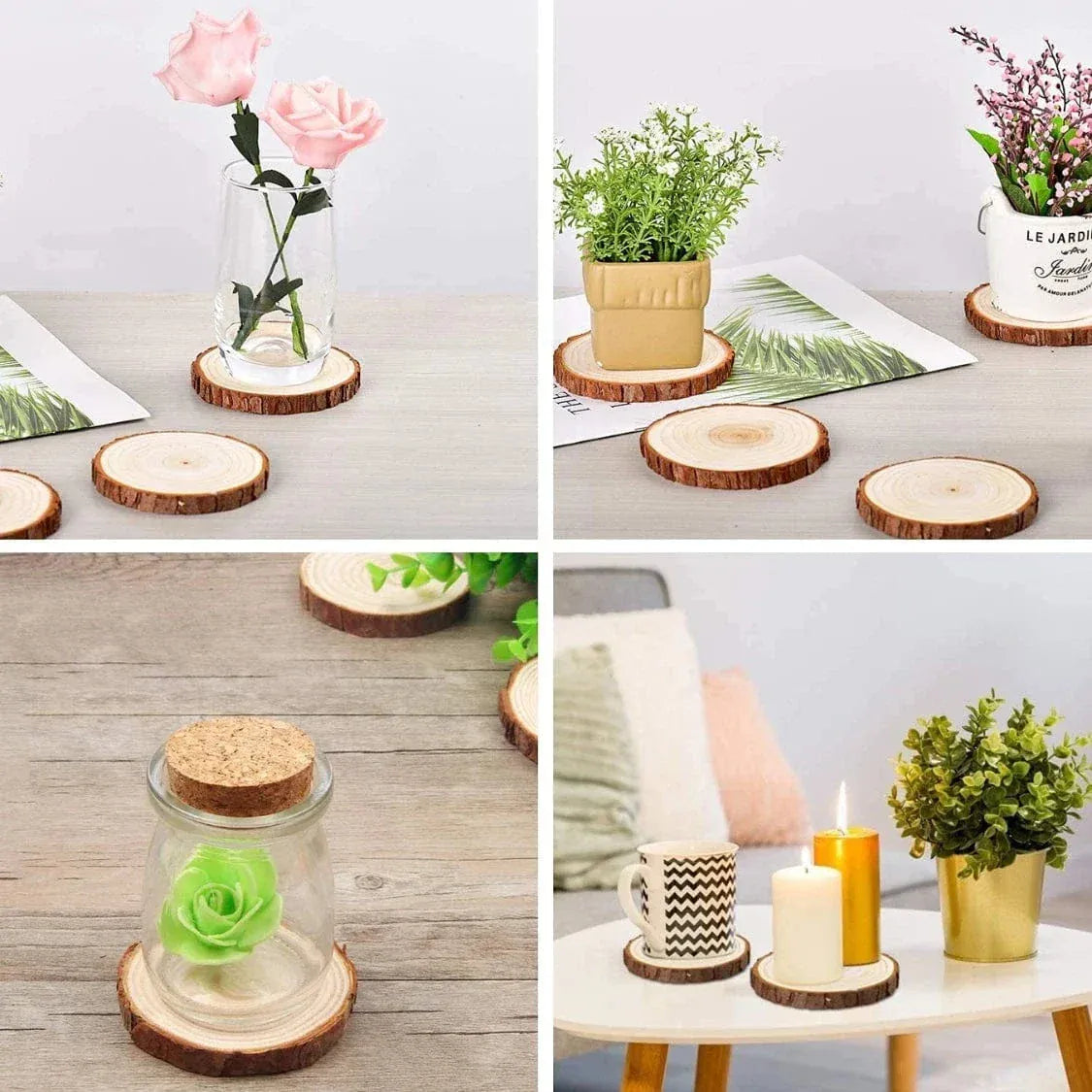 Natural Wooden Coaster (12-13 X 1) WS005