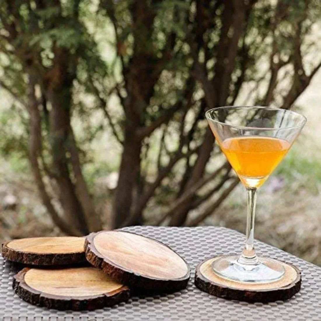 Natural Wooden Coaster (14-15 X 1) WS006