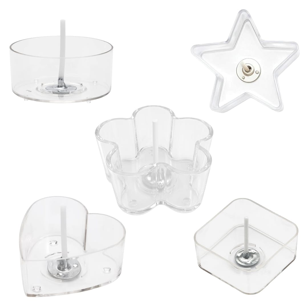 Crafteria Tealight Cups Polycarbonate For Tealight Candles