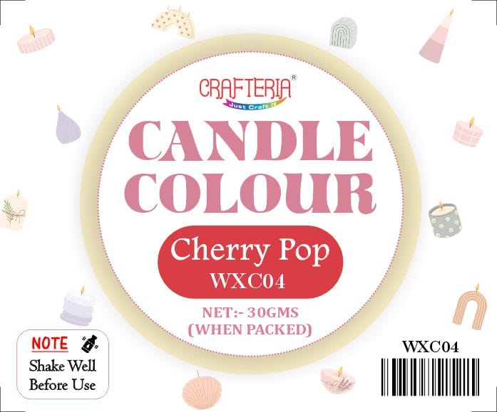 Crafteria Cherry Pop Candle Colour