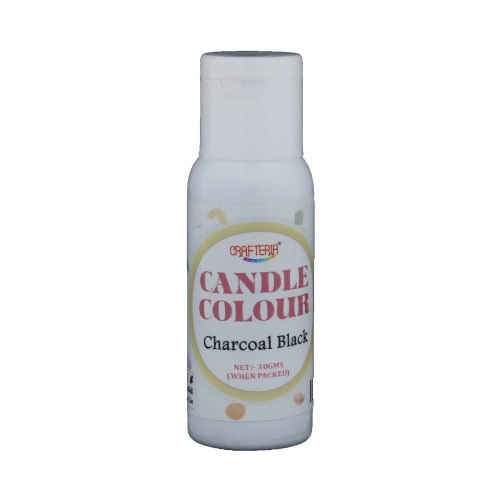 Crafteria Charcoal Black Candle Colour